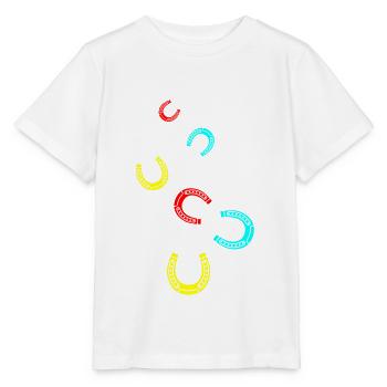 Horseshoe Symbol - Stanley/Stella MINI CREATOR Kids’ T-Shirt - white - Front - Maike (125cm)