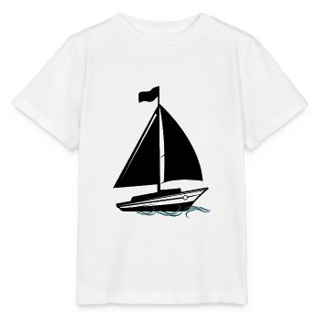 sailboat - Stanley/Stella MINI CREATOR Kids’ T-Shirt - white - Front - Maike (125cm)