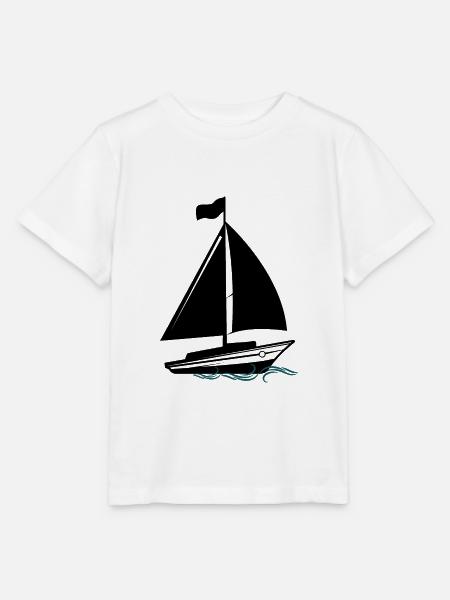 Segelboot - Stanley/Stella Kinder T-Shirt MINI CREATOR  - Weiß