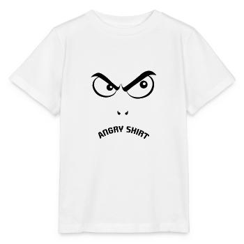 Lustig, Angry, funny, böser Blick - Stanley/Stella Kinder T-Shirt MINI CREATOR  - Weiß - Vorne - Maike (125cm)