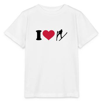 Skispringen - Stanley/Stella Kinder T-Shirt MINI CREATOR  - Weiß - Vorne - Maike (125cm)