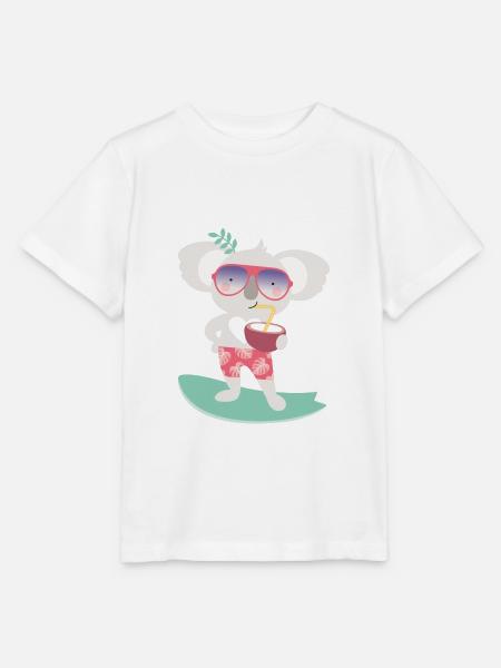 COOL KOALA - Stanley/Stella Kinder T-Shirt MINI CREATOR - Weiß