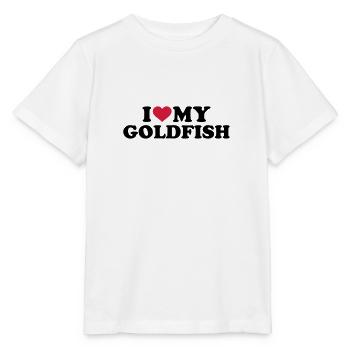 Goldfisch - Stanley/Stella Kinder T-Shirt MINI CREATOR  - Weiß - Vorne - Maike (125cm)
