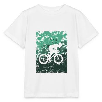 bike racing bike - Stanley/Stella MINI CREATOR Kids’ T-Shirt - white - Front - Maike (125cm)
