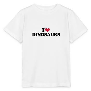 I love Dinosaurs - Stanley/Stella Kinder T-Shirt MINI CREATOR  - Weiß - Vorne - Maike (125cm)