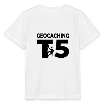 Geocaching Herausforderndes Terrain Bewertung 5 - Stanley/Stella Kinder T-Shirt MINI CREATOR  - Weiß - Vorne - Maike (125cm)