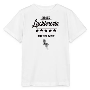 Beste Lackiererin Azubi Meisterin Lehrling Malerin - Stanley/Stella Kinder T-Shirt MINI CREATOR  - Weiß - Vorne - Maike (125cm)