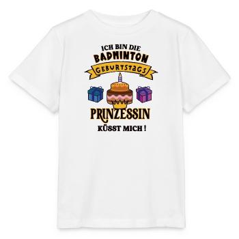 Badmintonerin Geburtstag Badmintonspielerin Geb - Stanley/Stella Kinder T-Shirt MINI CREATOR  - Weiß - Vorne - Maike (125cm)