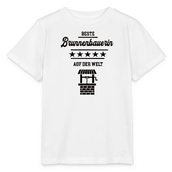 Beste Brunnenbauerin Meisterin Chefin Brunnenbauer - Stanley/Stella Kinder T-Shirt MINI CREATOR  - Weiß - Vorne - Maike (125cm)