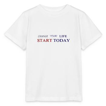 Change your Life - T-shirt bio MINI CREATOR Stanley/Stella Enfant - blanc - Devant - Maike (125cm)