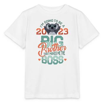 Big Brother 2023 Saying Baby Pregnancy - Stanley/Stella MINI CREATOR Kids’ T-Shirt - white - Front - Maike (125cm)