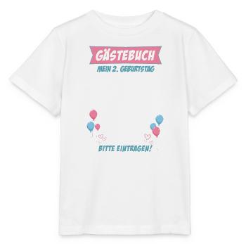 Gästebuch - Zweiter Geburtstag Kleinkind Geschenk - Stanley/Stella Kinder T-Shirt MINI CREATOR  - Weiß - Vorne - Maike (125cm)