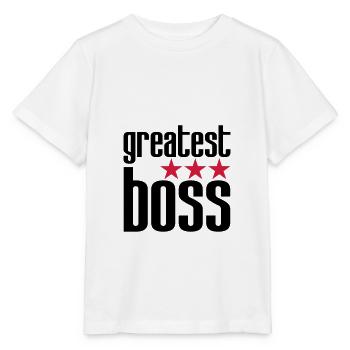 Bester Boss - Stanley/Stella Kinder T-Shirt MINI CREATOR  - Weiß - Vorne - Maike (125cm)