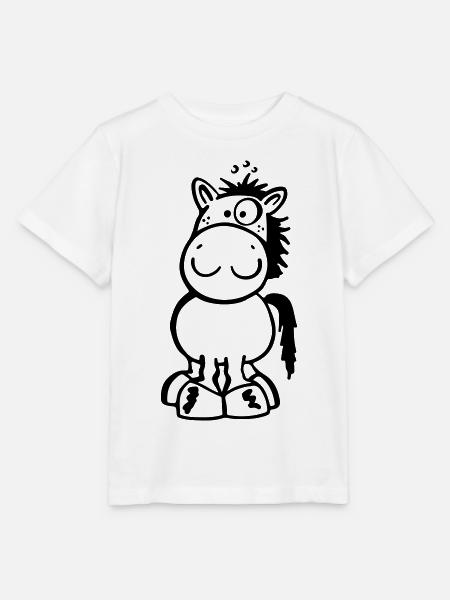 Kleines Pferdchen - Stanley/Stella Kinder T-Shirt MINI CREATOR - Weiß