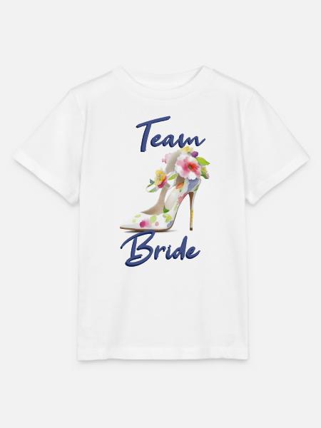 Team Bride - Stanley/Stella Kinder T-Shirt MINI CREATOR  - Weiß