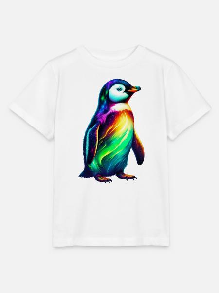Pinguin - Stanley/Stella Kinder T-Shirt MINI CREATOR  - Weiß