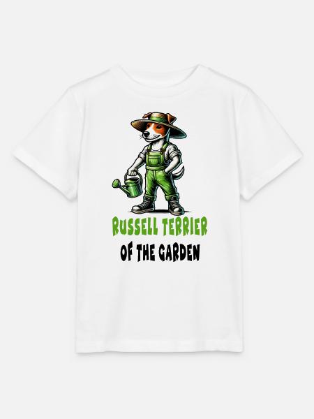 Jack Russell Terrier Gärtner - Stanley/Stella Kinder T-Shirt MINI CREATOR  - Weiß