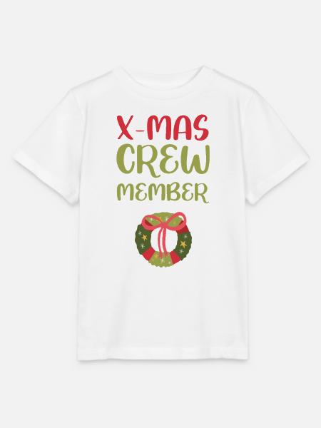 X-Mas Crew Mitglied - Stanley/Stella Kinder T-Shirt MINI CREATOR - Weiß