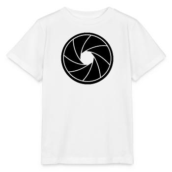 Aperture Spiral Black & White - Stanley/Stella MINI CREATOR Kids’ T-Shirt - white - Front - Maike (125cm)