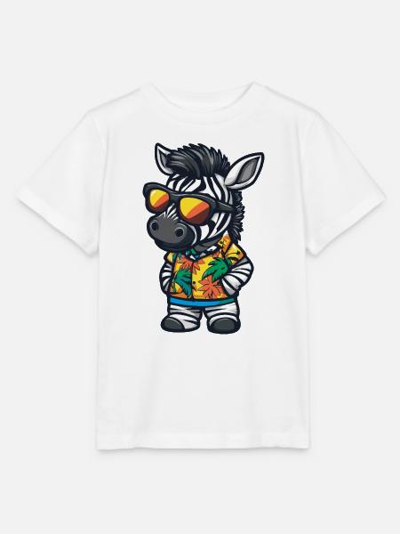 Zebra Comic Urlaub - Stanley/Stella Kinder T-Shirt MINI CREATOR - Weiß