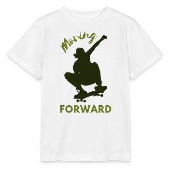 Vorwärts – Skateboard-T-Shirt - Stanley/Stella Kinder T-Shirt MINI CREATOR  - Weiß - Vorne - Maike (125cm)