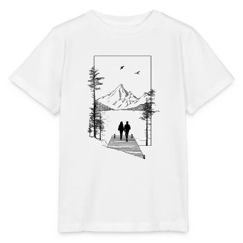 Pärchen am See - Stanley/Stella Kinder T-Shirt MINI CREATOR  - Weiß - Vorne - Maike (125cm)