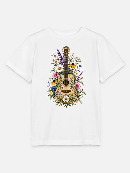 Botanische Wildblumen Wildblume - Stanley/Stella Kinder T-Shirt MINI CREATOR  - Weiß
