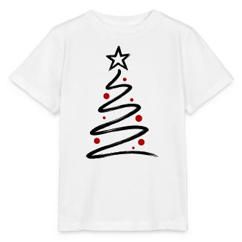 Minimal Christmas Tree 🎄 - Stanley/Stella Kinder T-Shirt MINI CREATOR  - Weiß - Vorne - Maike (125cm)