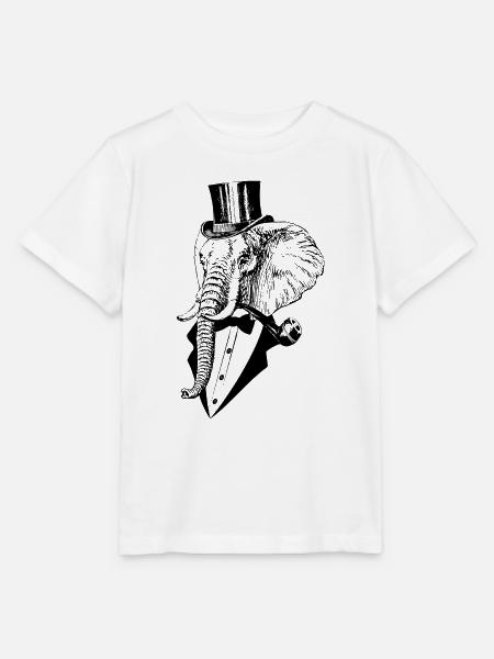 like a sir Elefant - Stanley/Stella Kinder T-Shirt MINI CREATOR - Weiß