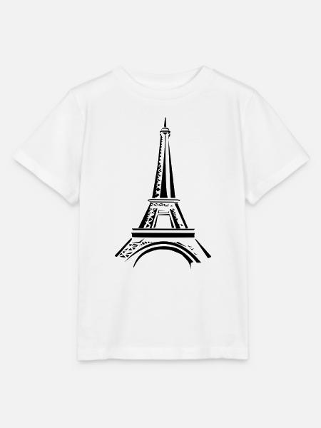 Eiffelturm - Stanley/Stella Kinder T-Shirt MINI CREATOR - Weiß