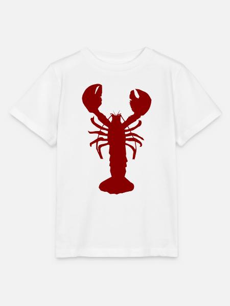 Lobster red - Stanley/Stella Kinder T-Shirt MINI CREATOR - Weiß