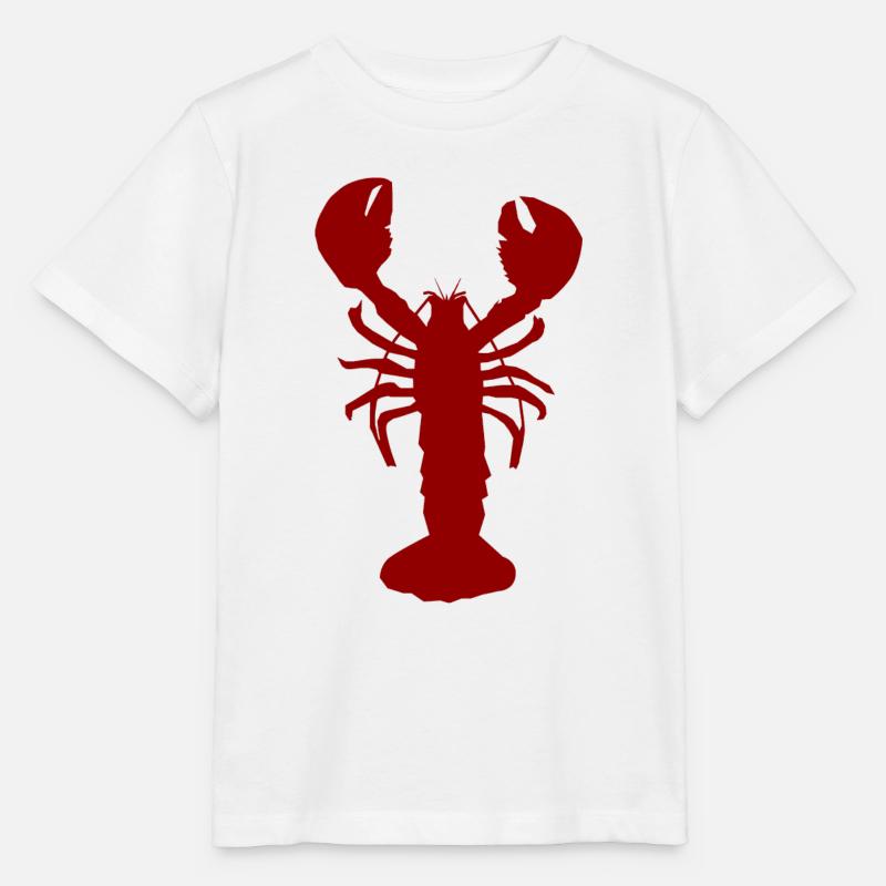 Lobster red - T-shirt bio MINI CREATOR Stanley/Stella Enfant - blanc