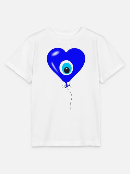 Nazar Ballon Herz - Stanley/Stella Kinder T-Shirt MINI CREATOR  - Weiß