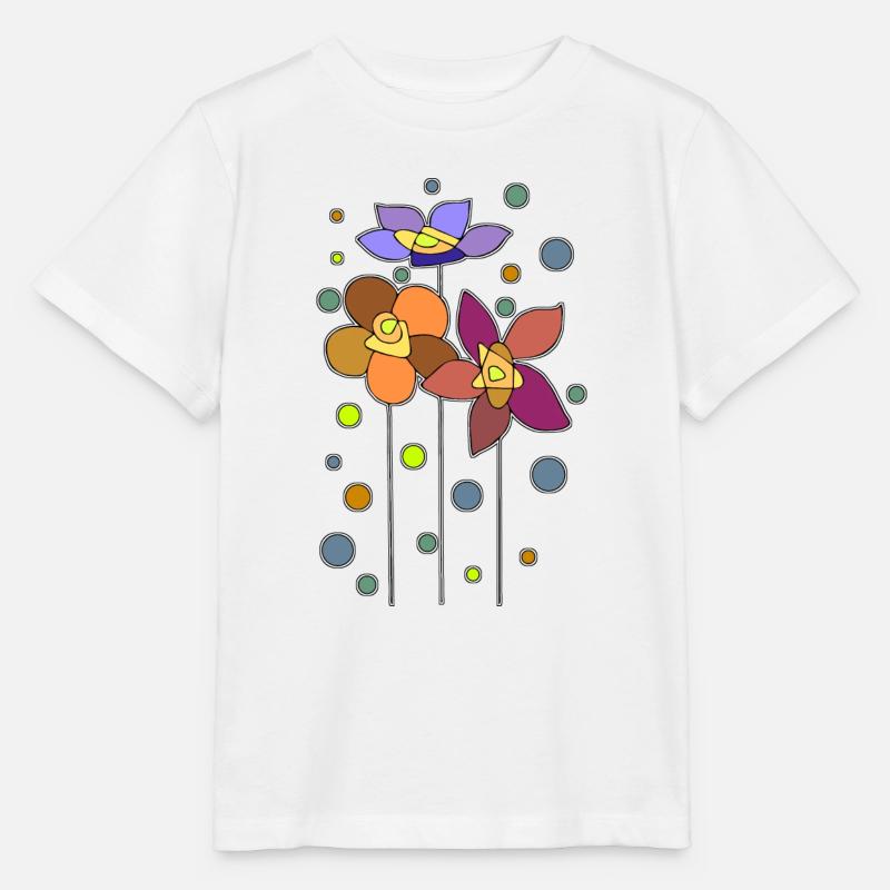 Blumen - Stanley/Stella Kinder T-Shirt MINI CREATOR - Weiß