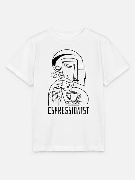 Espressionist - Espresso - Kaffee trinken - Stanley/Stella Kinder T-Shirt MINI CREATOR  - Weiß