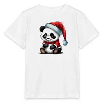 Adorable Panda de Noël - T-shirt bio MINI CREATOR Stanley/Stella Enfant - blanc - Devant - Maike (125cm)