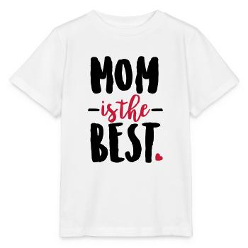 Mom is the best - Stanley/Stella MINI CREATOR Kids’ T-Shirt - white - Front - Maike (125cm)