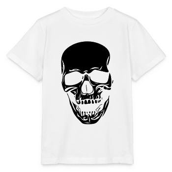 Skull in vintage look - Stanley/Stella MINI CREATOR Kids’ T-Shirt - white - Front - Maike (125cm)