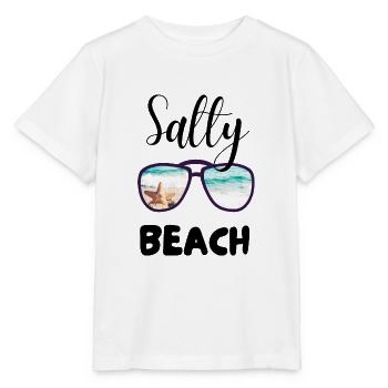 PLAGE SALÉE - T-shirt bio MINI CREATOR Stanley/Stella Enfant - blanc - Devant - Maike (125cm)