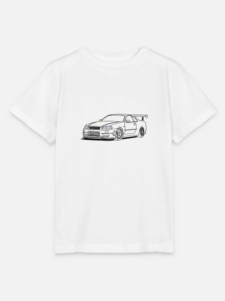 cool car headlights - Stanley/Stella Kinder T-Shirt MINI CREATOR - Weiß