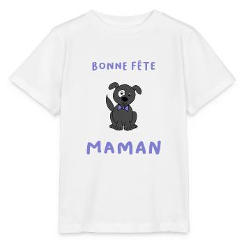BONNE FÊTE. FÊTE DES MÈRES. FÊTE DES PÈRES. FÊTE - T-shirt bio MINI CREATOR Stanley/Stella Enfant - blanc - Devant - Maike (125cm)