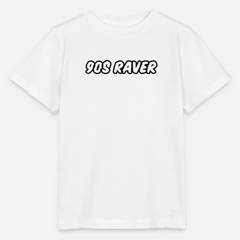 90er Jahre Raver Design. - Stanley/Stella Kinder T-Shirt MINI CREATOR  - Weiß