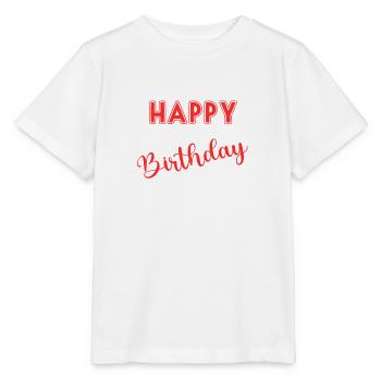 HAPPY BIRTHDAY - T-shirt bio MINI CREATOR Stanley/Stella Enfant - blanc - Devant - Maike (125cm)