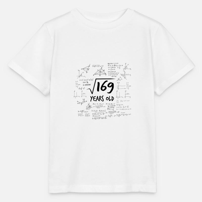 13th birthday root from 169 Mathematics Nerd Math - Stanley/Stella MINI CREATOR Kids’ T-Shirt - white