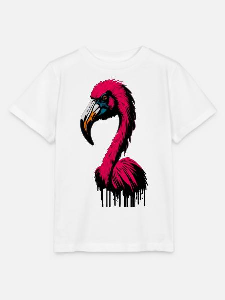Flamingo Pink Abstrakt - Stanley/Stella Kinder T-Shirt MINI CREATOR - Weiß