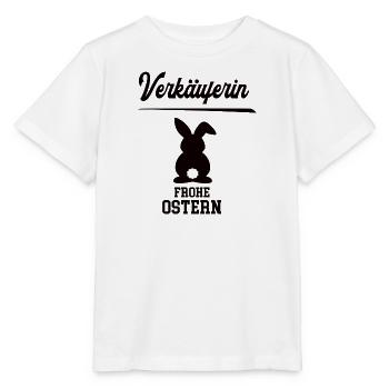 Verkäuferin Frohe Ostern Ostergeschenk Verkauf - Stanley/Stella Kinder T-Shirt MINI CREATOR  - Weiß - Vorne - Maike (125cm)