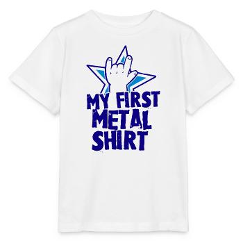 Mein erstes Metal Shirt Baby Kinder Geschenkidee - Stanley/Stella Kinder T-Shirt MINI CREATOR  - Weiß - Vorne - Maike (125cm)