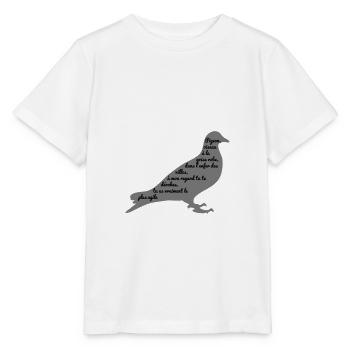 It happened near you - Poème Pigeon - Stanley/Stella MINI CREATOR Kids’ T-Shirt - white - Front - Maike (125cm)