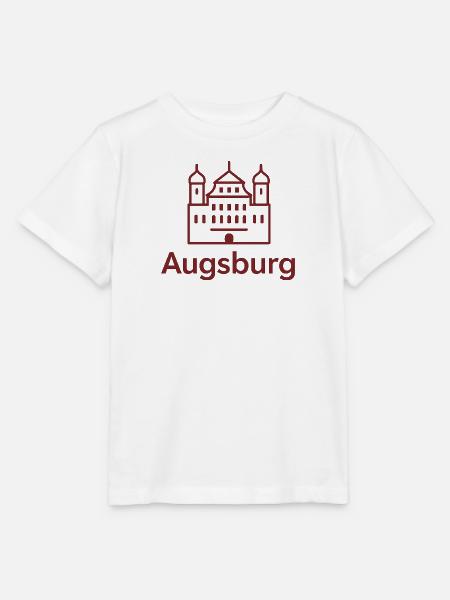 Augsburg Skyline Schlosslinie - Stanley/Stella Kinder T-Shirt MINI CREATOR - Weiß