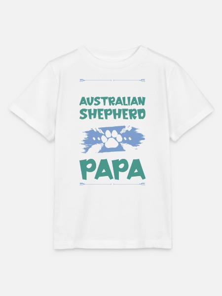 australischer shäferhund hunde papa - Stanley/Stella Kinder T-Shirt MINI CREATOR - Weiß